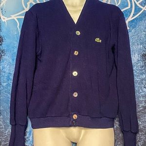 Vintage IZOD Lacoste Button-Up Cardigan Large